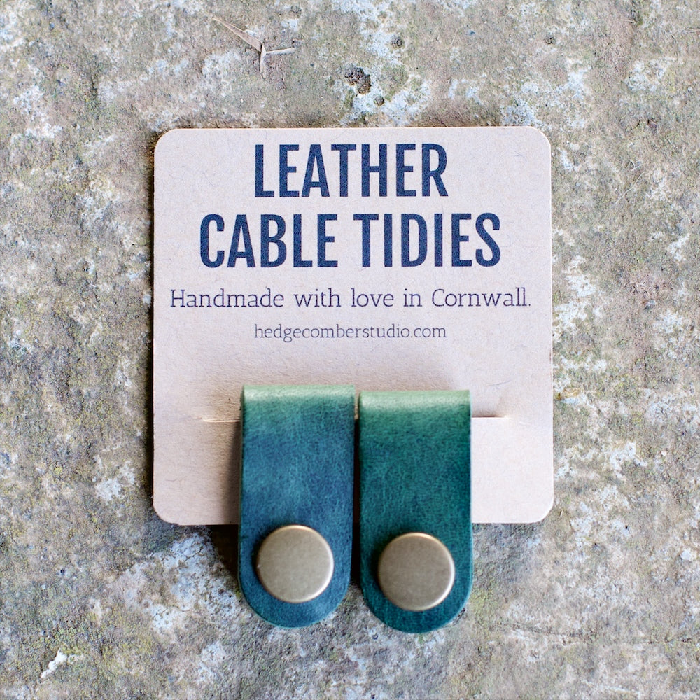 Handmade Leather Cable Tidies