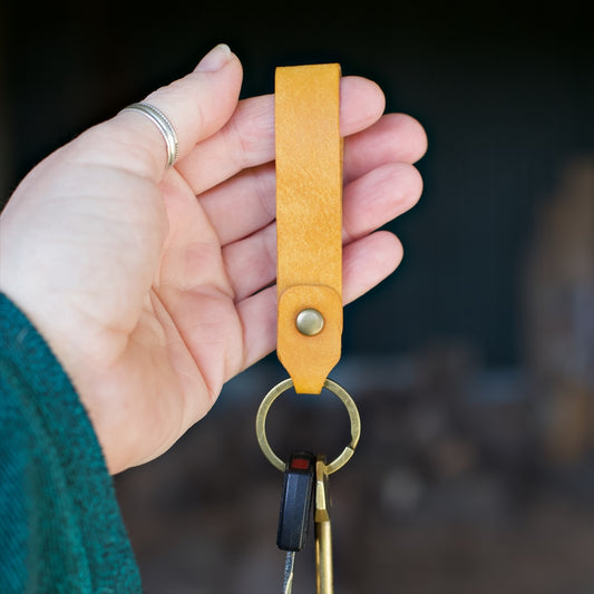 Leather Loop Keyring