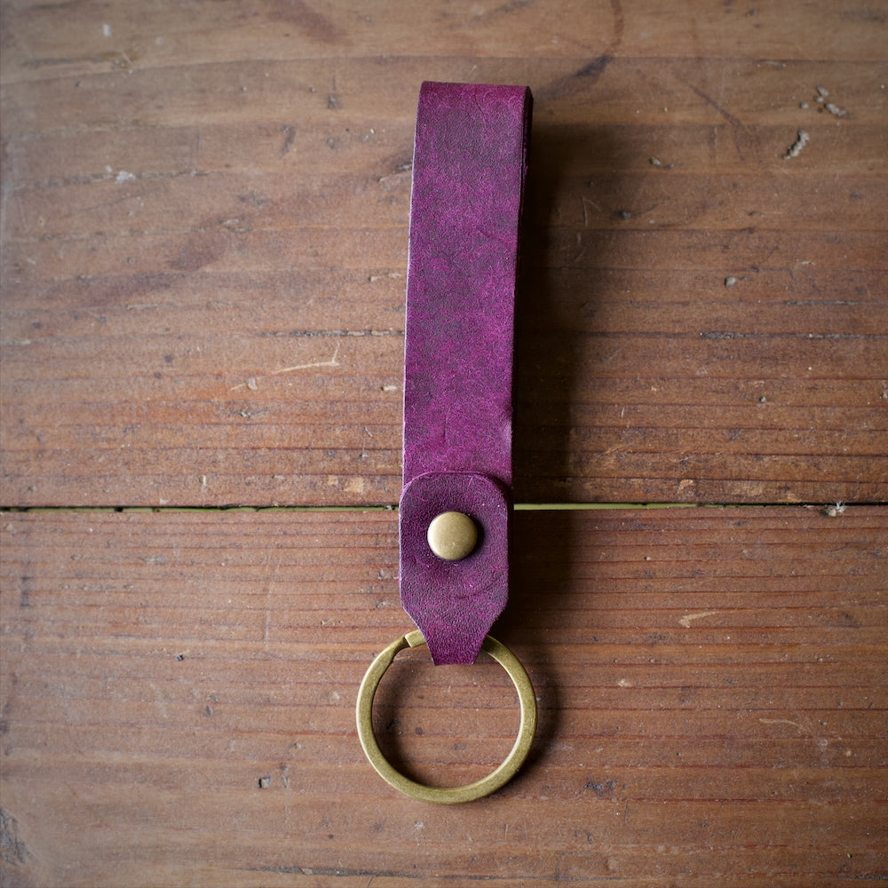 Leather Loop Keyring