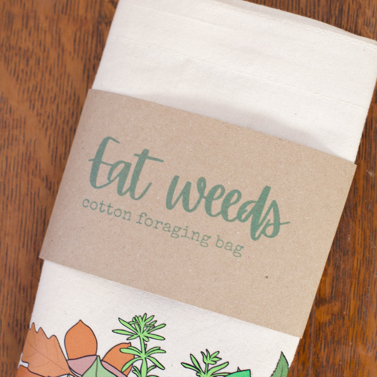 ‘I Eat Weeds’ Foraging Bag and Leather Buckle